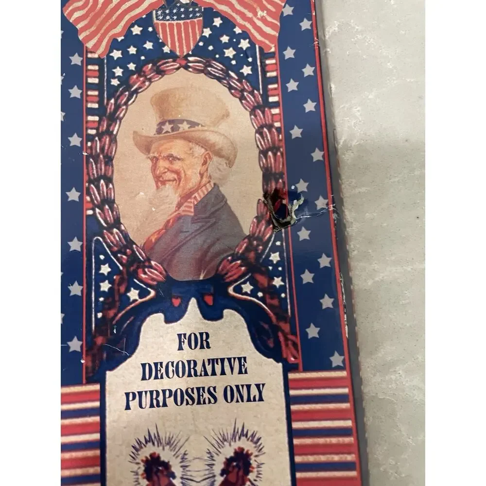 Bethany Lowe Designs Patriotic Tinsel Sparklers LG6709 Uncle Sam Box Set